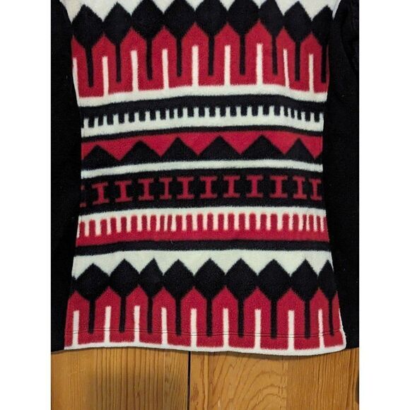 RL Ralph Lauren Active Fleece Full Zip Aztec Red Jacket Women's Cable Knit - Picture 9 of 9